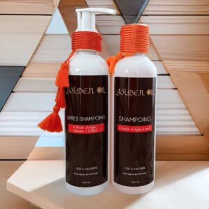 Pack shampoing et après shampoing à l'argan et au miel